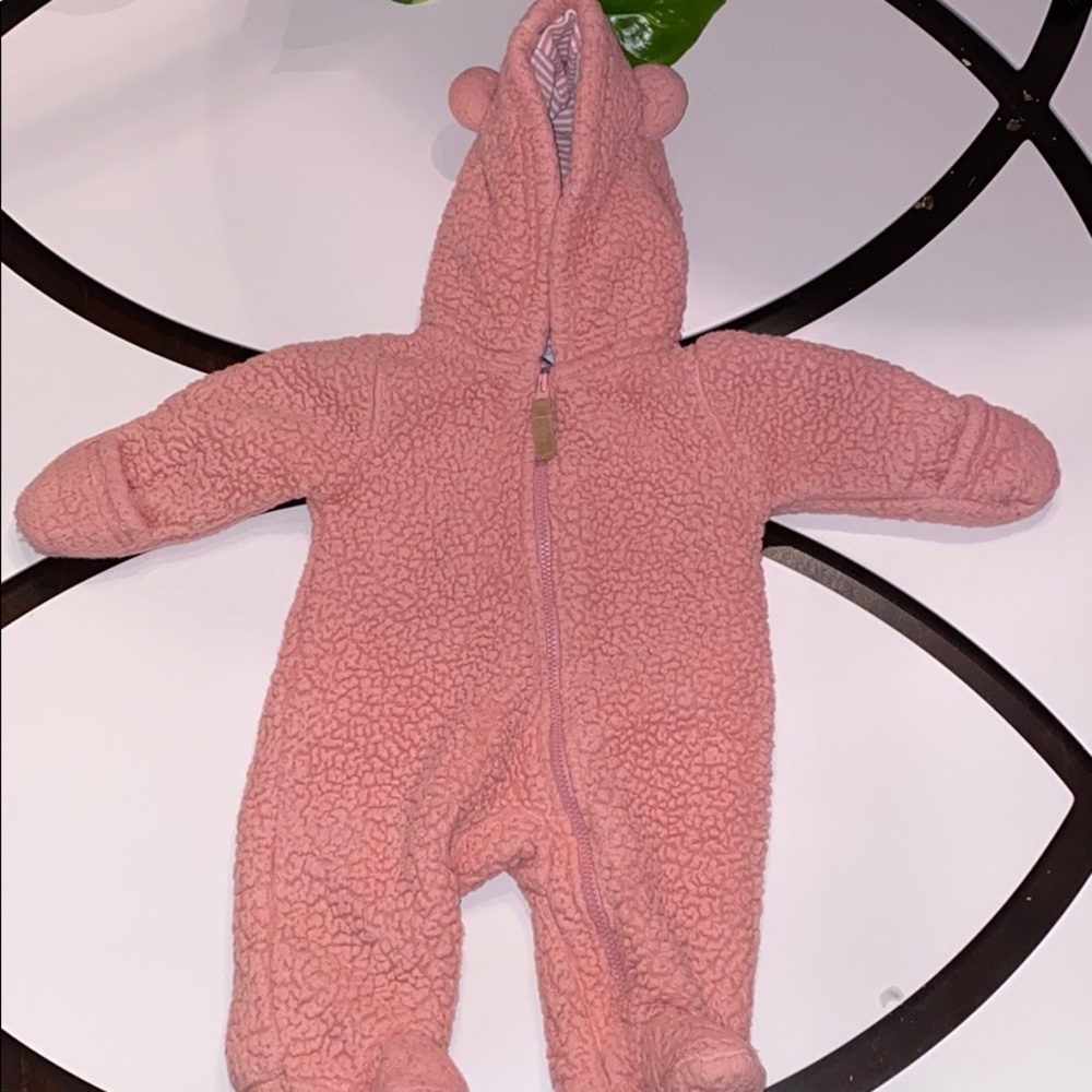 Infant Girls Hooded Coat with feet Size NB